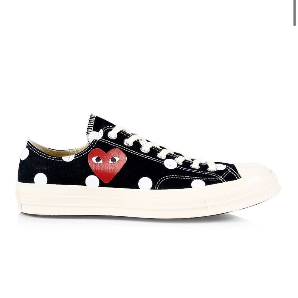 NIB Comme des Garcons Play x Converse Polka Dot Low-Top Sneakers Women’s 7.5